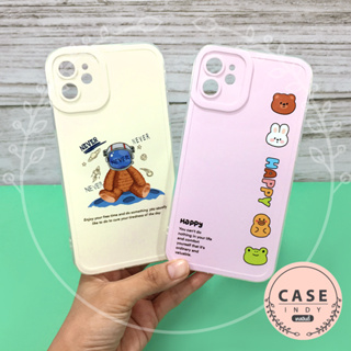 Vivo Y02 Y02s Y11/Y12/Y15/Y17 Y16 Y20/Y20s/Y12s Y21(2021) Y22(2022) เคสมือถือนิ่มใส TPU กันเลนส์กล้องนูนลายการ์ตูน