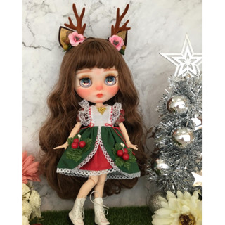 ตุ๊กตาบลายธ์คัสตอม Christmas คริสต์มาส บลายธ์คัสตอม Blythe custom ตุ๊กตาบลายธ์ ของขวัญ ของขวัญวันเกิด blythe stodoll