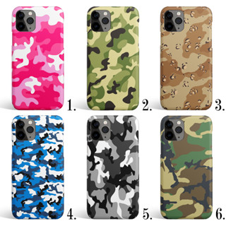 พร้อมส่ง เคสลายพรางชมพู  มีเคสทุกรุ่น