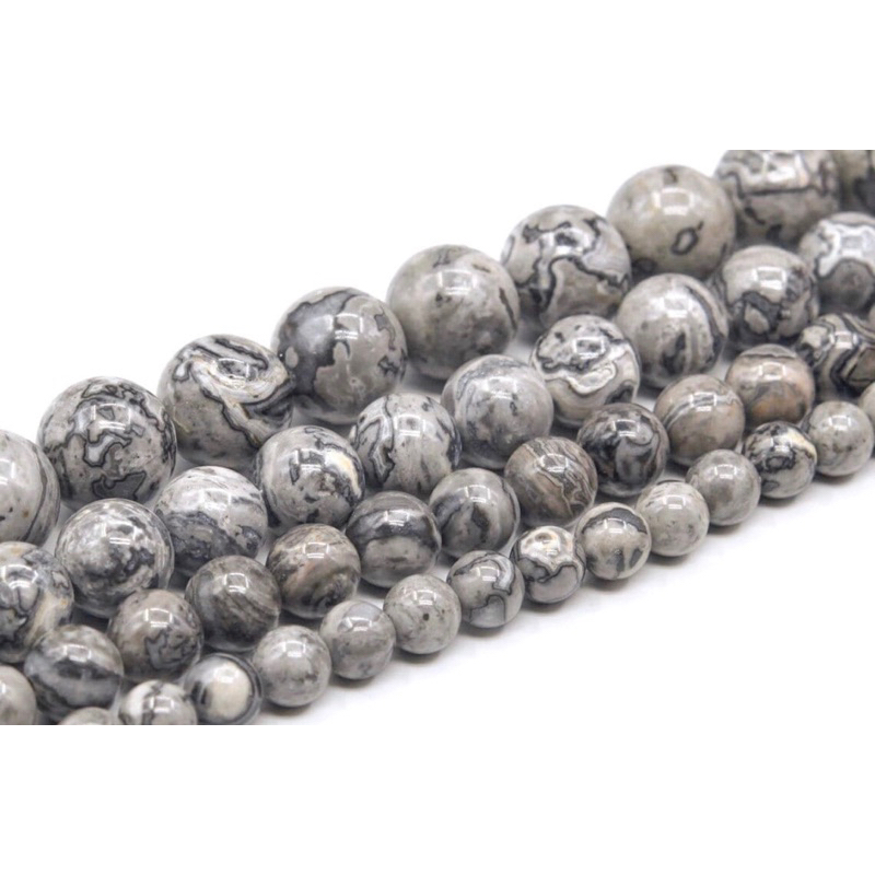 Gray Crazy Lace Jasper Beads Grade AAA Genuine Natural Gemstone Round Loose Beads 6MM 8MM 10MM 12MM 