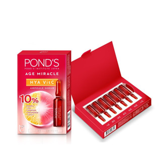 (7 ชิ้น) PONDS AGE MIRACLE HYA VITC AMPOULE SERUM (1.2 มล.X7) พอนด์ส เอจ มิราเคิล ไฮยา วิตซี แอมพูล เซรั่ม