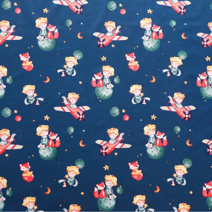 ผ้าคอตตอน 100% ทอทวิล หน้ากว้าง1.6 เมตร พิมพ์ลายผีเสื้อ ตัดขายเป็นเมตร