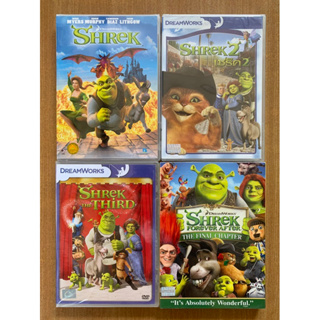 (ขายรวม) DVD : Shrek ภาค 1 + 2 + 3 + 4 (Final Chapter) เชร็ค [มือ 1] Cartoon ดีวีดี หนัง แผ่นแท้ ตรงปก