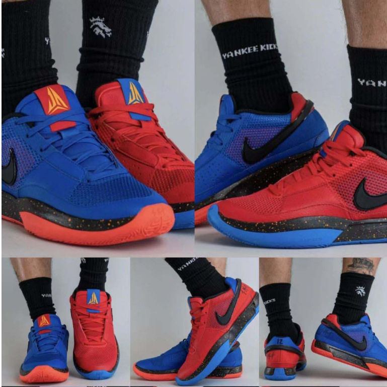 Nike Ja1 Morant รุ่นที่ 1 'MISMATCH' รองเท้าบาสเก็ตบอลต่ำที่ทนต่อการสึกหรอดูดซับแรงกระแทกกันลื่นรุ่น