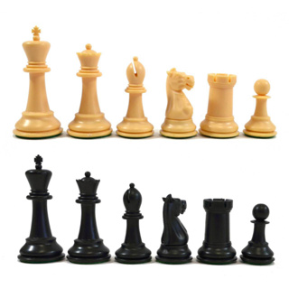 (ตัวแทนchessgo) ตัวหมากรุกสากลมาร์แชล 3.75" Marshall Series Plastic Chess Pieces