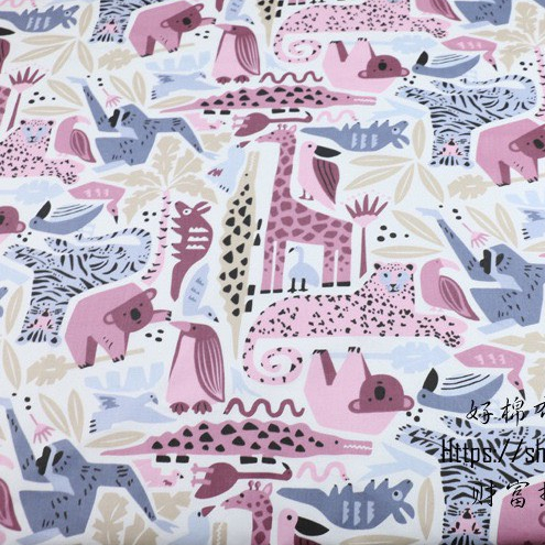 ผ้าคอตตอน 100% ทอทวิล หน้ากว้าง1.6 เมตร ตัดขายเป็นเมตร พิมพ์ลายลายแมว