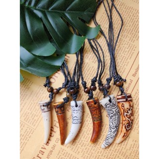 พร้อมส่ง สร้อยจี้รูปเขี้ยว Simulation Fang Charm Necklace