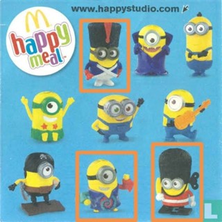 Minions McDonalds Happy Meal งานเก่าปี 2015 ตัวหายาก เลิกผลิตแล้ว ของแท้ พร้อมส่ง rare Minions figure rare toy minion