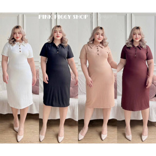 🎈Plussize เดรสคนอ้วน🎈 📍Freesize 42-52+ 📍วงแขน 22-24+ 📍ความยาว 43