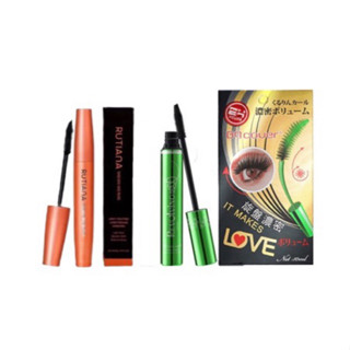 มาสคาร่าเขียว/มาสคาร่าเเม่รุ้ง BQ Cover/RUTIANA MASCARA กันน้ำ ติดทน ของเเท้ 100%