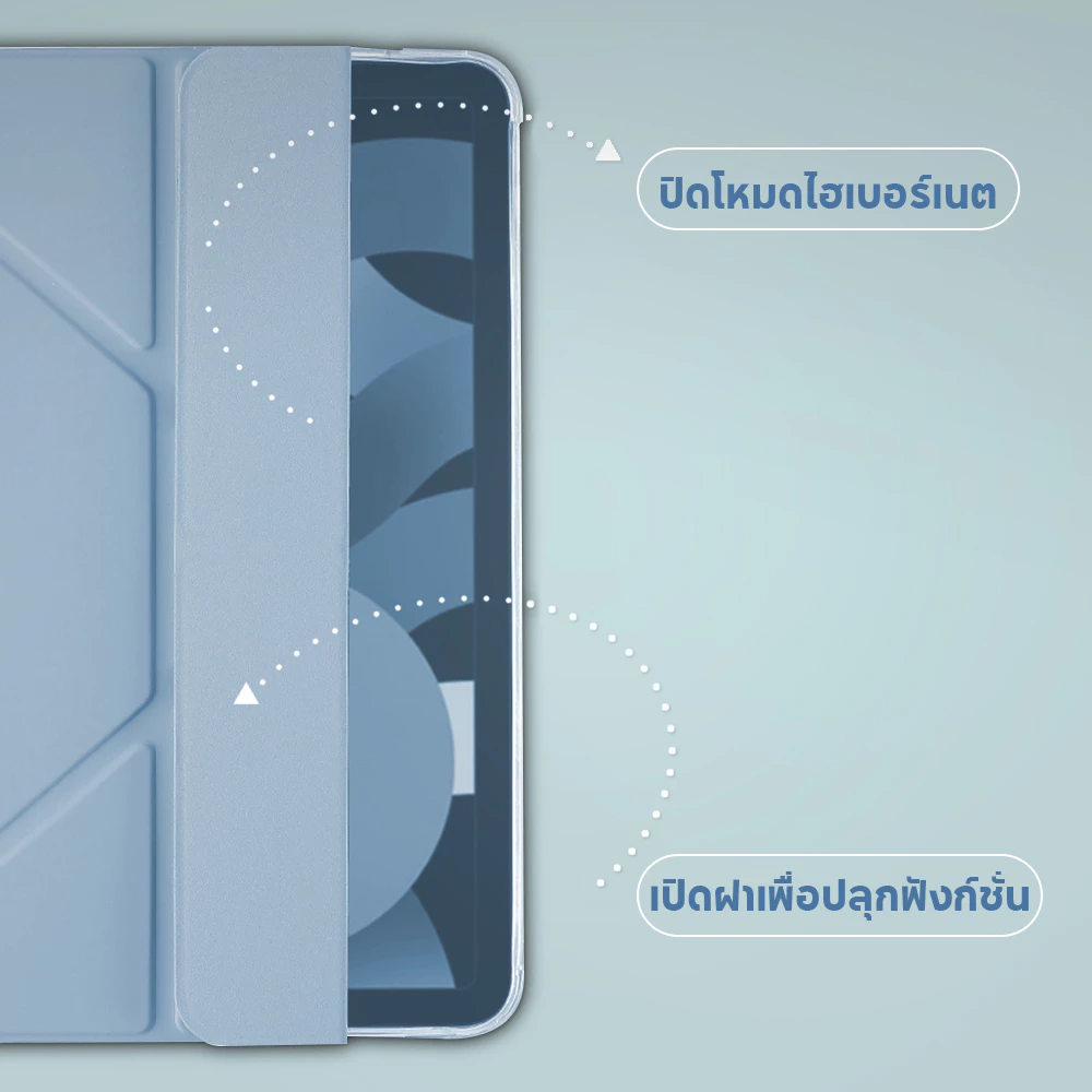 เคส iPad ซิลิโคนอ่อน ช่องปากกา Gen5-10 / Air / Mini / Pro thumbnail 4