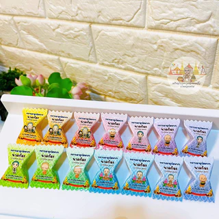 เหรียญโปรยทานชื่อนาคลายไทยพาสเทล 1ชุด พับได้100ชิ้น คละให้15สี