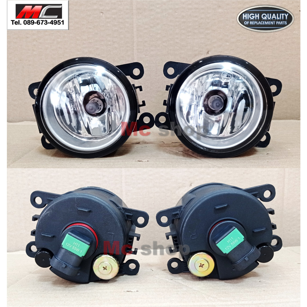 ไฟตัดหมอก โคมไฟตัดหมอก ไทรทัน ปาเจโร่ TRITON MITSUBISHI ปี 2015 - 2018 * โคมไฟ 1คู่ แถมหลอด *NS-036-HD