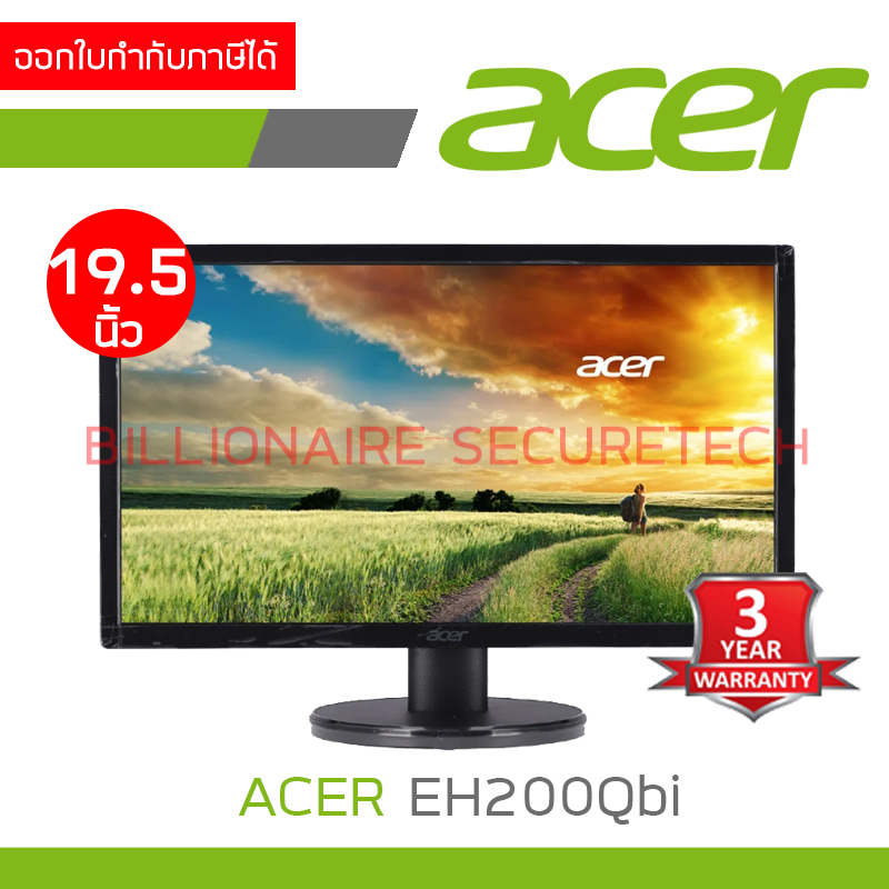 ACER EH200Qbi LED Monitor 19.5'' (VGA, HDMI) 60Hz BY BILLIONAIRE SECURETECH