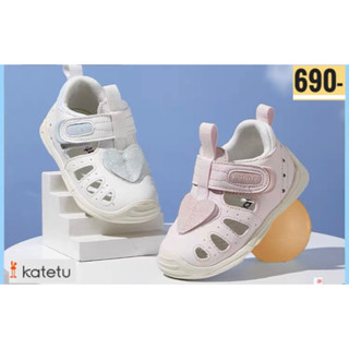 (X3BE023)Katetu รองเท้าหัดเดินเด็ก รัดส้นน้ำหนักเบา