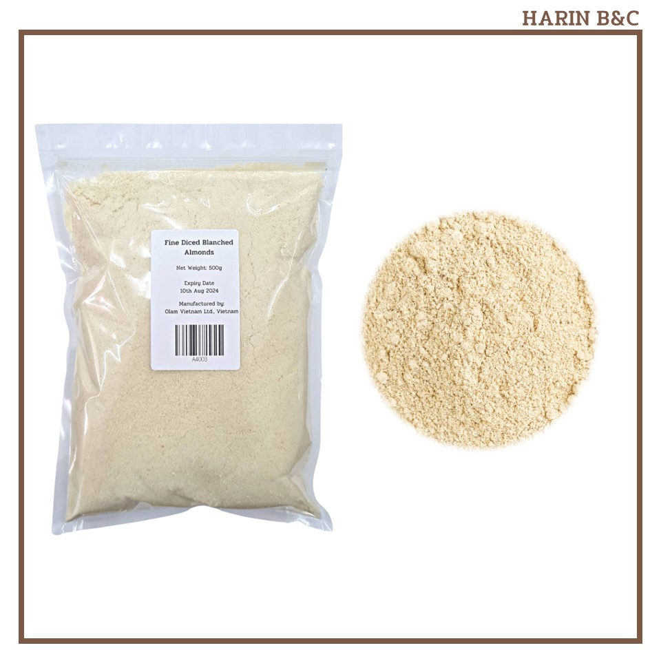 อัลมอนด์ป่น ผงอัลมอนด์ 100% 500กรัม / Blanched Almond Meal Fine (Almond Powder 100%) 500g