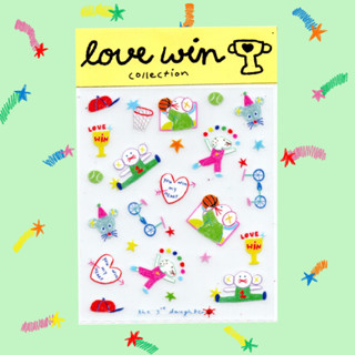 สติ๊กเกอร์ลาย love win