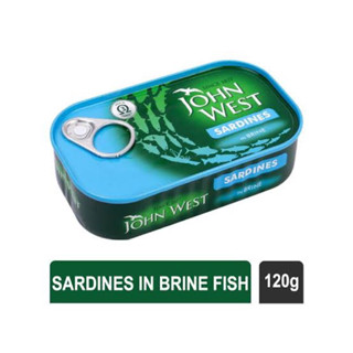 John west sardines in brine 120g. แท้100% ปลาซาร์ดีนในน้ำเกลือ นำเข้า จัดส่งในไทย