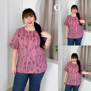 🔥Plussize🔥เสื้อคนอ้วน🔥 S รอบอก(bust) 48”สะโพก(hip) 52”     M รอบอก(bust) 52”สะโพก(hip) 56”