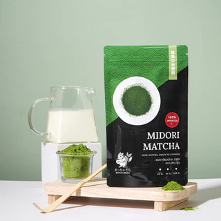 ผงชาเขียวมัทฉะ Midori ตัวท็อป🌟 แนะนำที่สุด!!! เกรดดี สีเขียวสด กลิ่นหอมฟุ้ง ชงนมชายังเด่น!!