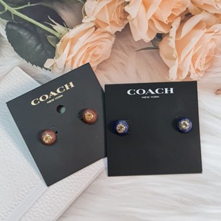 ★ New ของแท้ 100% รุ่น shop ต่างหู Coach Semiprecious stone