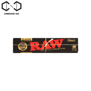 กระดาษ RAW Black King size 110mm size Rolling Paper แพ็ค 1 / 3 / 5