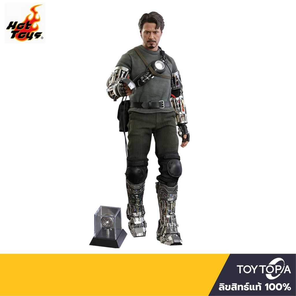 พร้อมส่ง+โค้ดส่วนลด Hot Toys (MMS582) - Tony Stark: Iron Man (Mech Test Version) 1/6 Scale (Delxue) (ลิขสิทธิ์แท้)