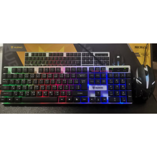 Nubwo NKM-632 SAVITAR มีไฟ Gaming Keyboard &amp; Mouse Combo คีย์บอร์ด &amp; เมาส์เกมมิ่ง รับประกัน 1 ปี