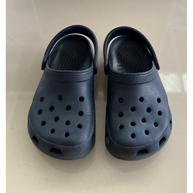 รองเท้า Crocs เด็ก classic crocs สีกรม