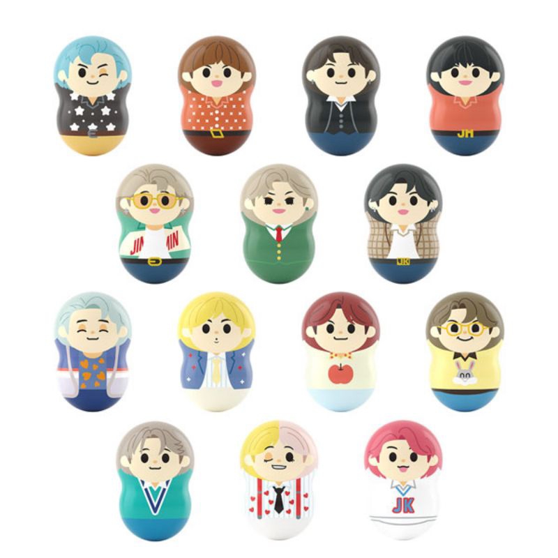 กล่องสุ่ม ฟิกเกอร์ดารุมะ Coo'nuts BTS TinyTAN