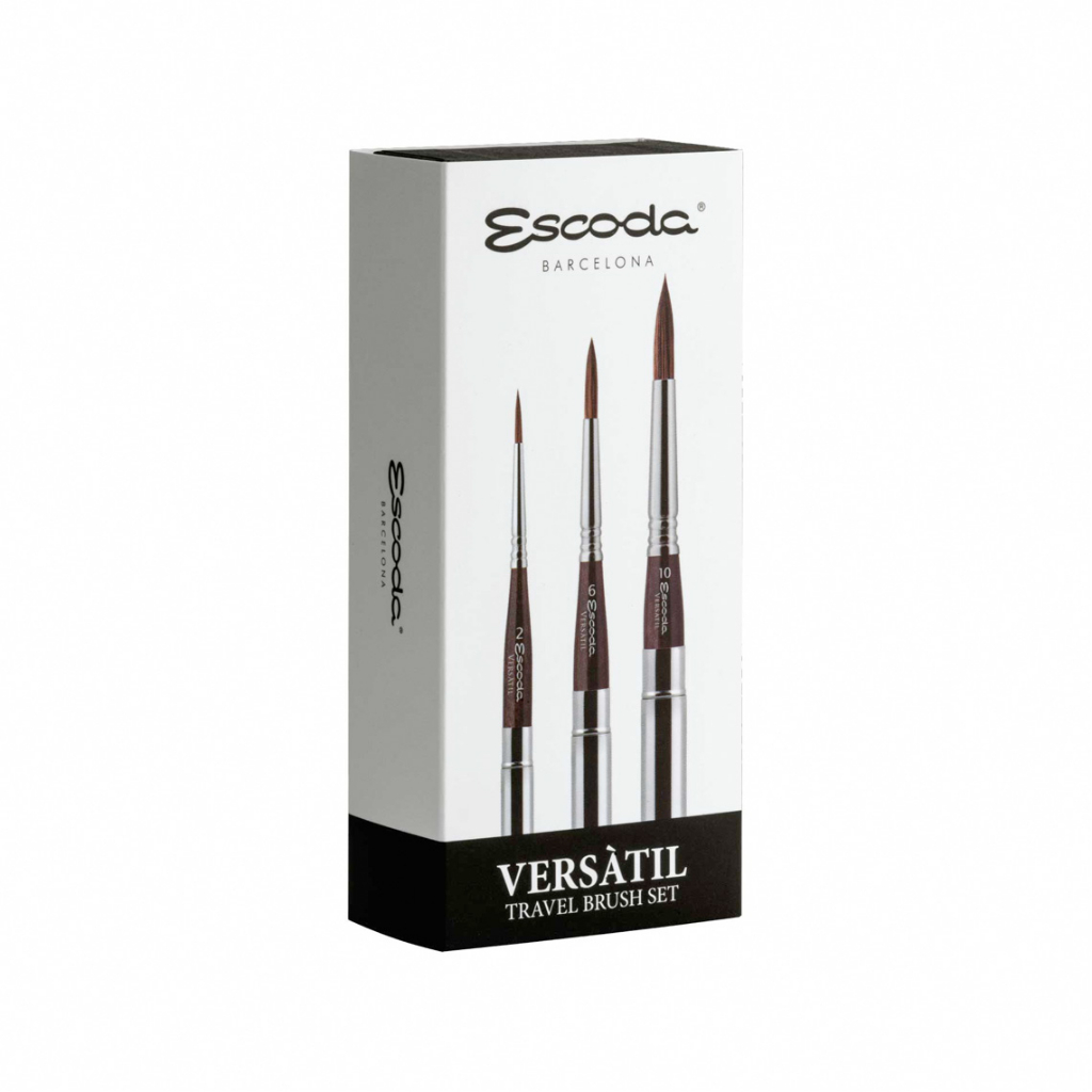 Escoda Versàtil 3 Travel Brush set in synthetic case (E212520000)