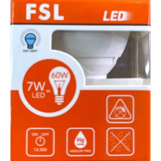 หลอดไฟ ฮาโลเจน LED GU10 ยี่ห้อ FSL 7W 650lm 6500K แสงขาว