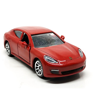 รถเหล็กมาจอเร็ต Majorette Porsche Panamera สีแดงเข้ม ขนาด 1/64 ยาว 8 cm มือสอง #001