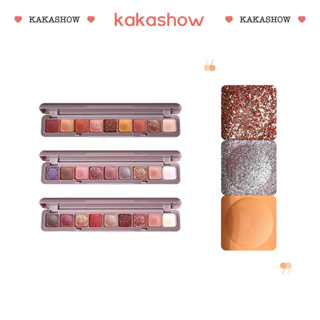 kakashow พาเลทอายแชโดว์ ผสมกลิตเตอร์ เนื้อสีติดทนนาน A282