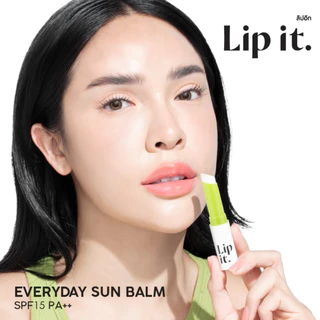 ถูก/แท้/มีไลฟ์ ลิป Lip It บาล์ม Lip It Everyday Sun Balm SPF 15 PA++ Tint Me Healthy ลิปอิท กันแดด ลิปพี่นัท