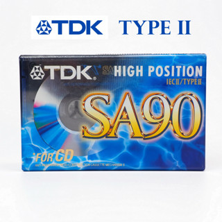 เทปเปล่าซิล คาสเซ็ท TDK SA90 High Position IEC II/ TYPE II (90 นาที)