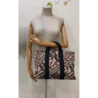 กระเป๋า ทรง hermes งานแฟชั่นผ้าหนา มือ2