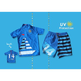 ✅ [1-1.5Y] Next 2 Pc Boat Swim Set UV Protection ชุดว่ายน้ำเด็ก 2 ชิ้น ป้องกันแสงแดด