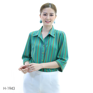 MIKIKO Shirt MI-H1943 โคโม่ จินจีร่า แขนยาว IGPU22-12