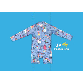 ✅ [2-3Y]  Unicorns Swimsuit UV Protection ชุดว่ายน้ำ ยูนิคอร์น ป้องกันแสงแดด