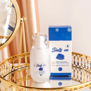 SHELLS ME MILK เชลมีสเปรย์ น้ำหอมน้องสาว กล่องน้ำเงิน สูตรอ่อนโยน ขนาด 30 ml.