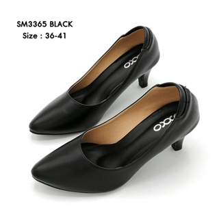 OXXO รองเท้าคัทชู ใส่ทำงาน นักเรียน หนังนิ่มเงา ส้นสูง2.5นิ้…