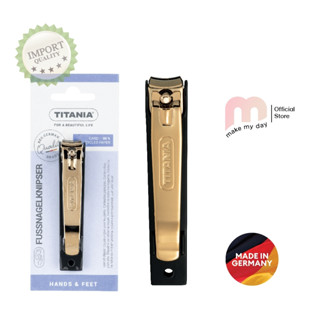 Titania - กรรไกรตัดเล็บเท้า (Toe nail clipper) สี Gold and Black