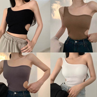 เสื้อไหล่เดียว เสื้อแฟชั่นผู้หญิง สายฝอ เซ็กซี่ ใส่สบาย SF1BX8