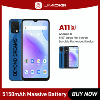 UMIDIGI A11S Global Version Smartphone 6.53&amp;quot; HD+ Large Full Display 4GB 64GB 5150 mAh 16MP Triple Camera Portable C