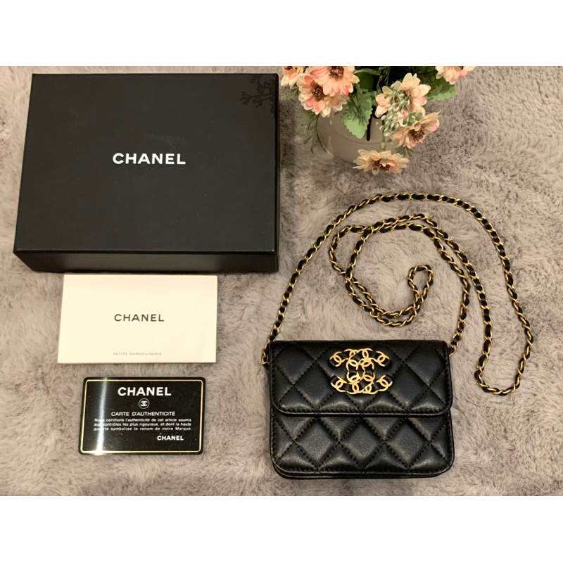 Used Chanel wallet on chain กระเป๋าชาแนลแท้💯limited edition