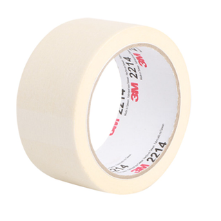 เทปกระดาษกาวย่นสีขาว 48 มมx25 เมตร 3M 2214 Paper Masking Tape