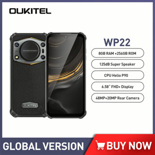 Oukitel สมาร์ทโฟน Wp22 6.58 นิ้ว Fhd+ 10000 Mah 8Gb+256Gb 48Mp Helio P90