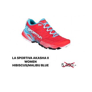 LA SPORTIVA AKASHA II WOMEN - HIBISCUS/MALIBU BLUE - รองเท้าวิ่ง รองเท้าวิ่งเทรล ผู้หญิง