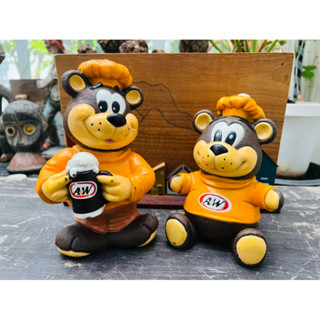 ออมสินงานเก่า A&amp;W คลาสสิค ฝาเดิม มีรอยตามภาพ